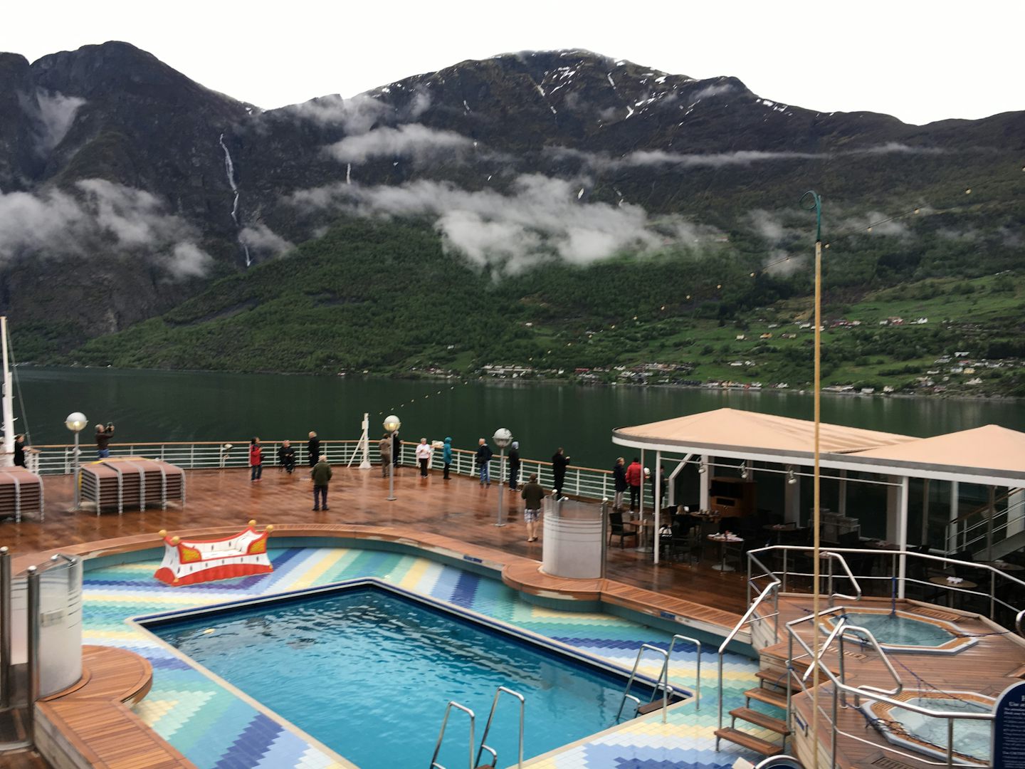 Views from the back deck, sailing out of Flam, Norway