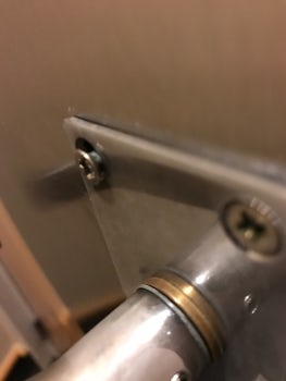 Door handles poorly maintained