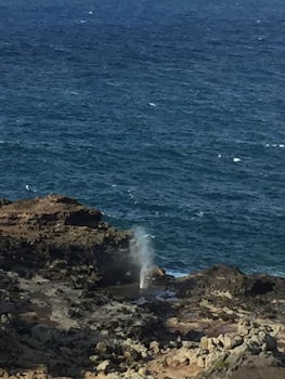 Nakalele blowhole on the northwest shore of Maui