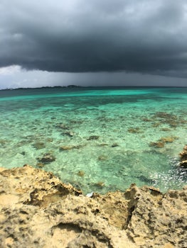 Storm clouds passing by. Pearl Island