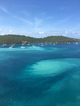 Coming into port in St Thomas