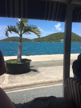 View from the Downtown Taxi in St Thomas.