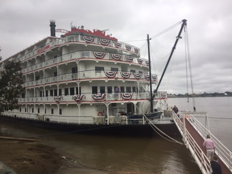 Boat docked in Baton Rouge