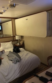 Our "upgraded" inside cabin