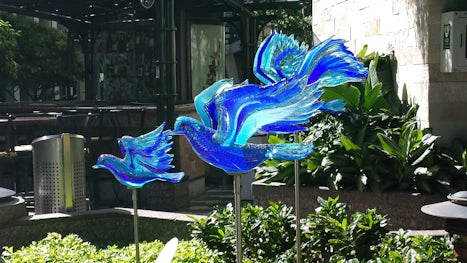 Glass sculpture in Central Park