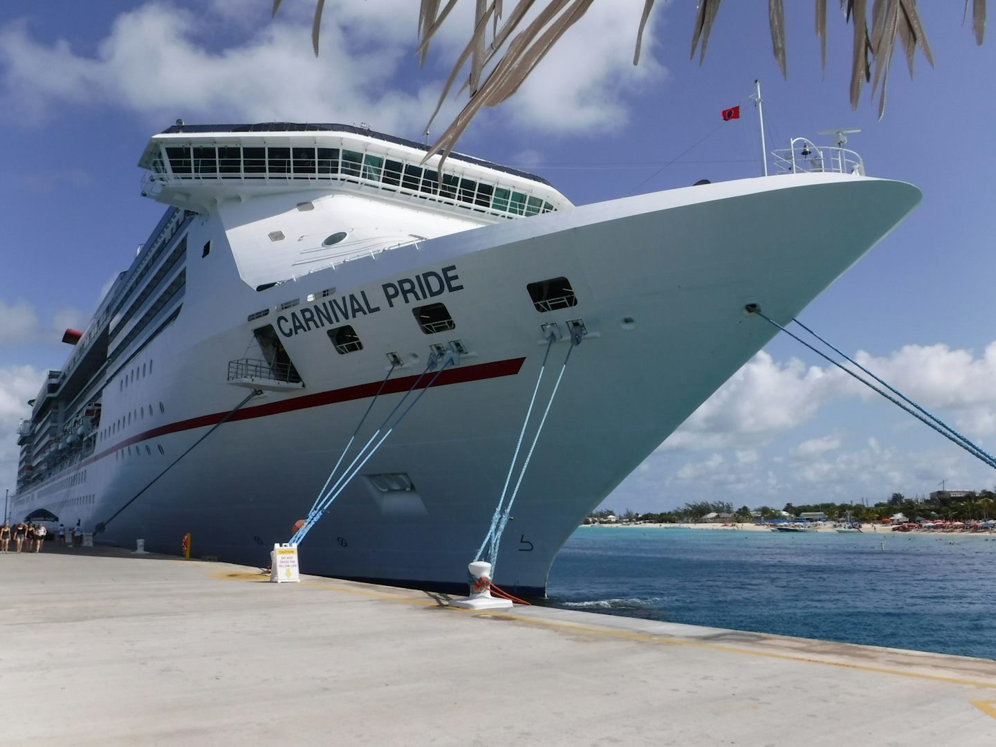 The ship at Grand Turk pier