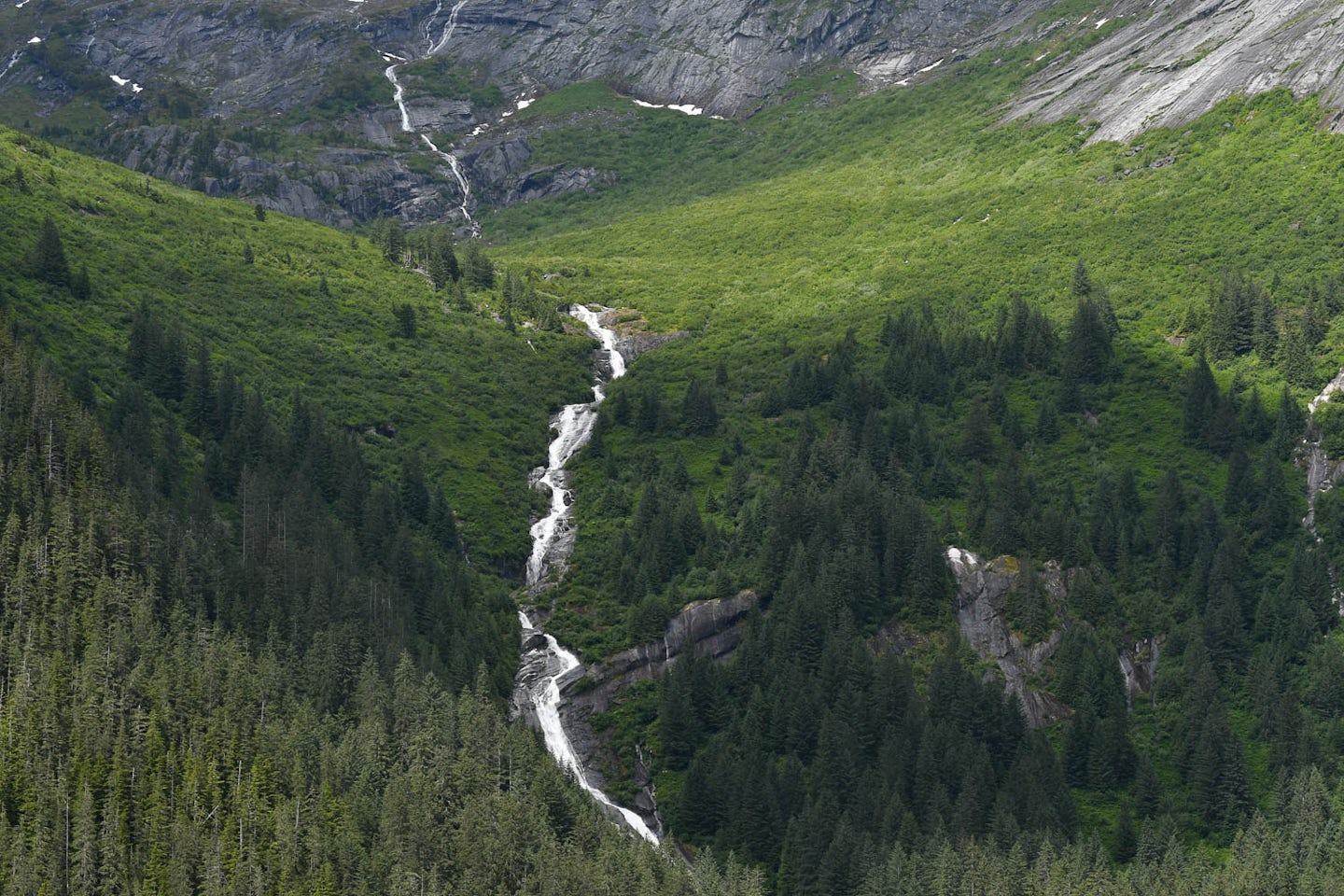 Waterfalls near Sawyer Glacier