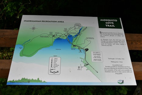 Trail map for the ship excursions "nature hike", Starragavan trail