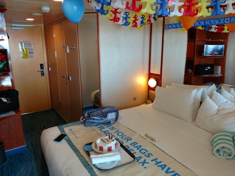 We bought the Bon Voyage package for our daughter.  The cake was ok and we left the banners and balloons up for most of the trip!