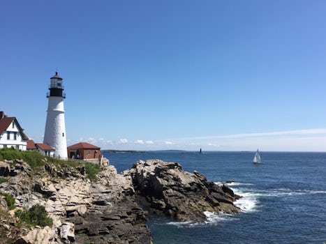 Lighthouse near Portland Harbor
