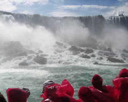 The excursion to the base of Niagara Falls at the conclusion of our cruise