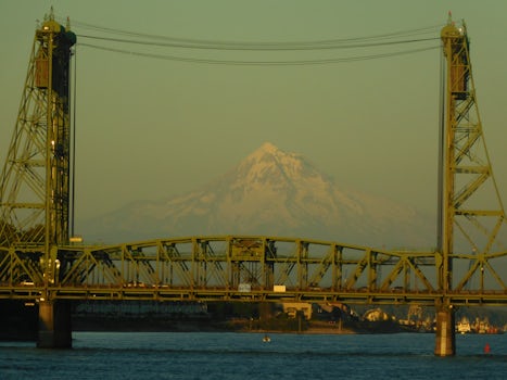 Mount Hood from the river.