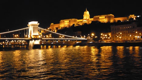 Royal palace and Chain Bridge, Budapest