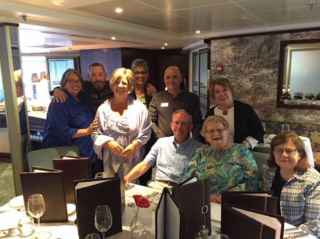 Final dinner with friends. We've all signed up for a Uniworld Cruise fo