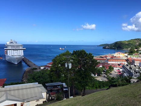 Royal princess in port in Grenada