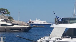 Picture of the SeaDream II while in Hydra.