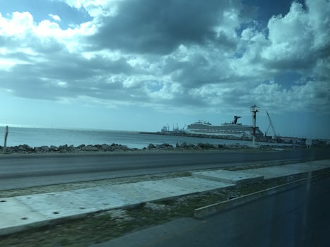 Ship in port at Progresso