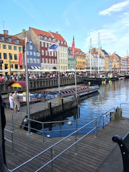 Nyhavn in Copenhagen. Great place to hang out. And grab a bite to eat.