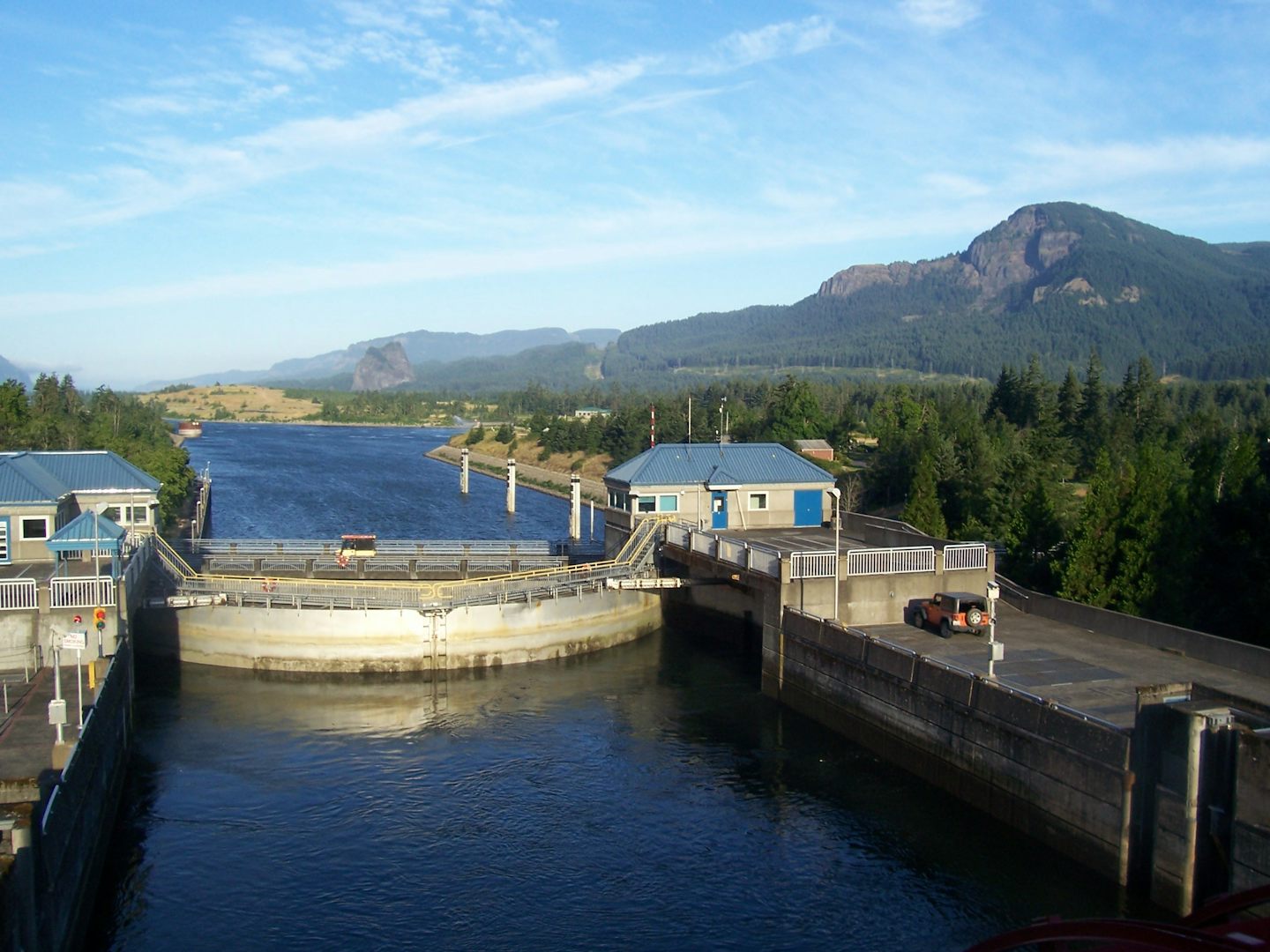 First Lock on Columbia River 50 miles east of Portland.