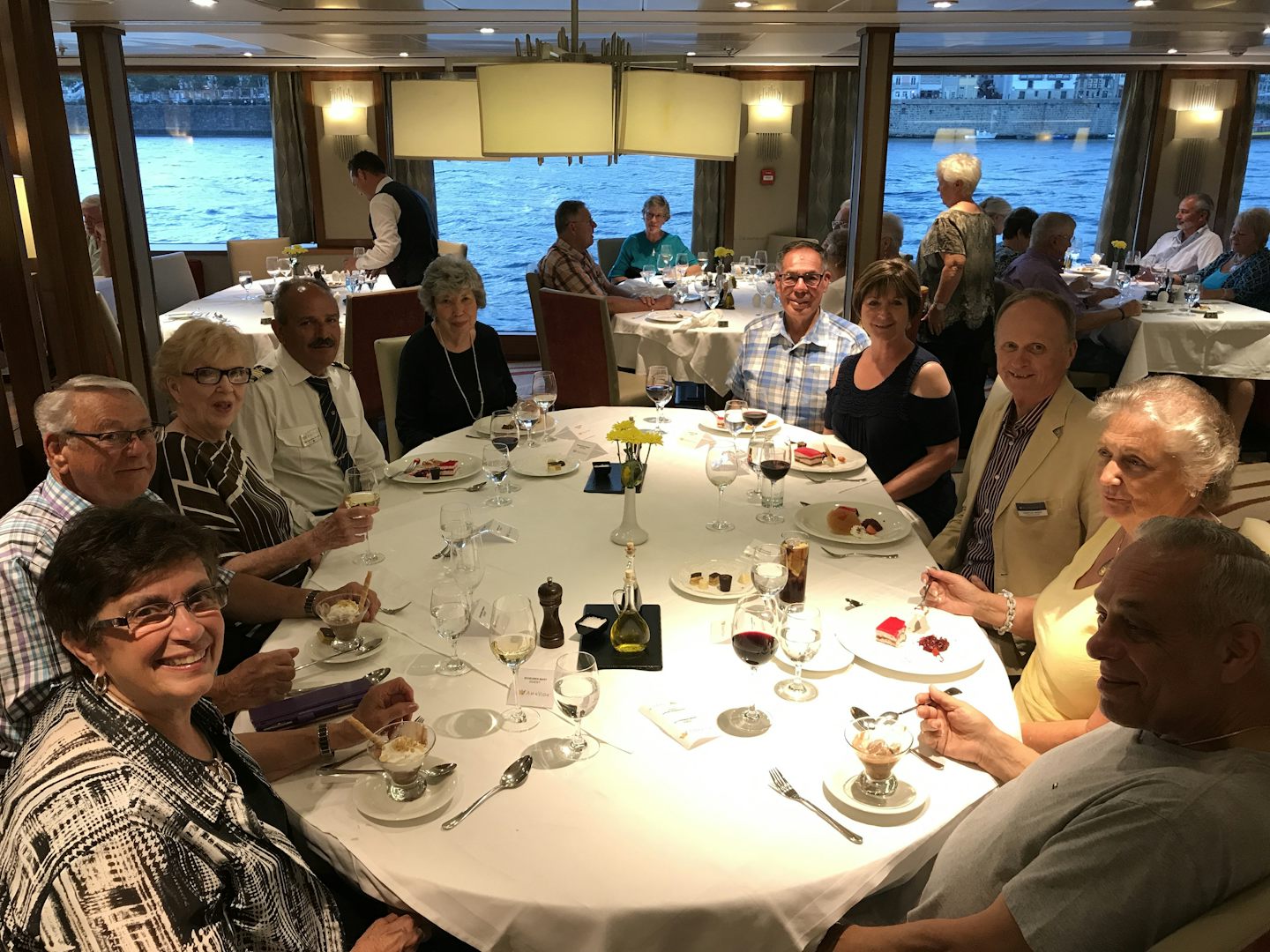 We were invited to dinner with our Cruise Manager, Christian Abker and Capt