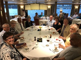 We were invited to dinner with our Cruise Manager, Christian Abker and Capt