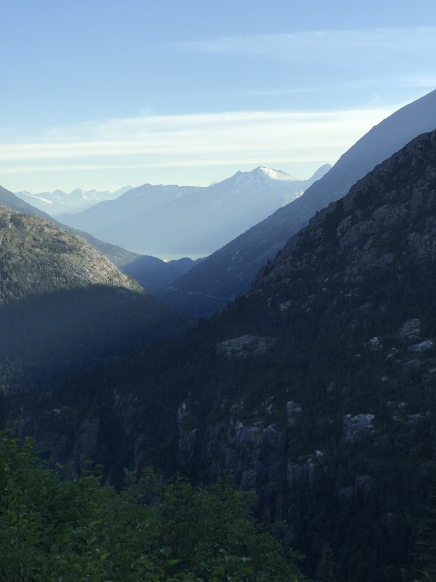 View in Skagway from White Pass Railway