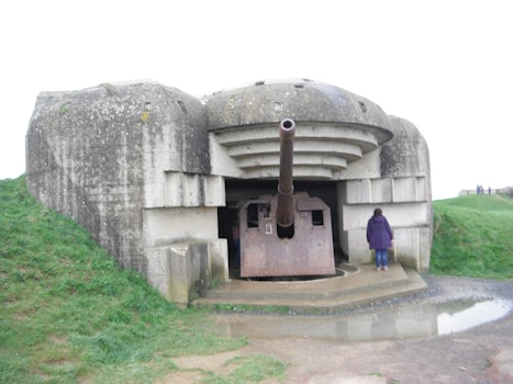 German bunker near the Normandy Beaches