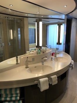 double vanity in suite