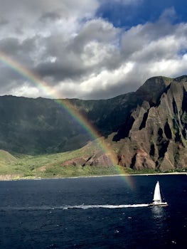 Napali Coast sail by, straight from my iPhone, NOT a postcard!