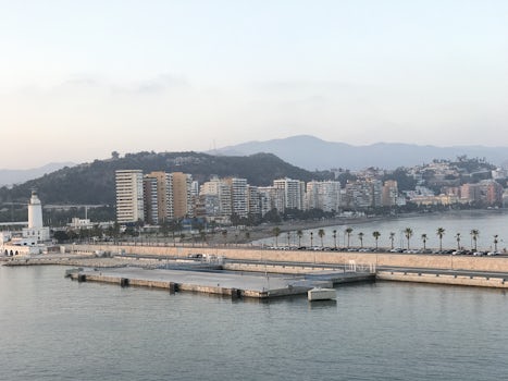 Beautiful Port of Malaga, Spain