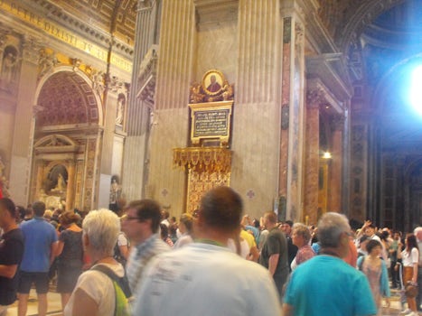 Inside the Vatican , St Peters basilica.