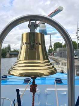 The AmaLyra ships bell and Eiffel Tower