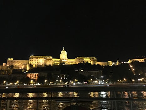 First night on Cruise, evening sail of Budapest