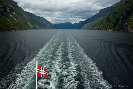 Geirangerfjord from the ship