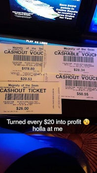 Won a little in the casino