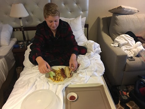 My grandson loved the free room service which was free at all hours and qui