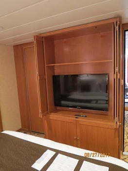 TV cabinet in the bedroom