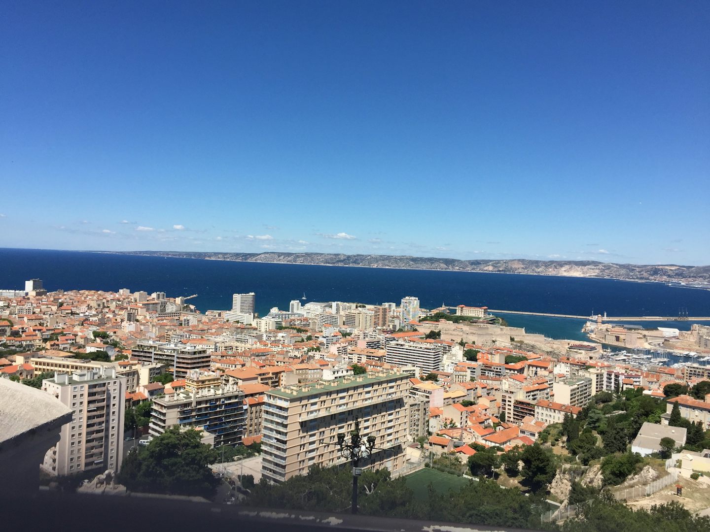 View from Notre Dame-Marseille, France