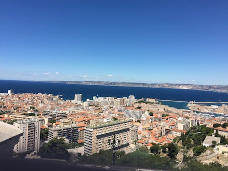 View from Notre Dame-Marseille, France