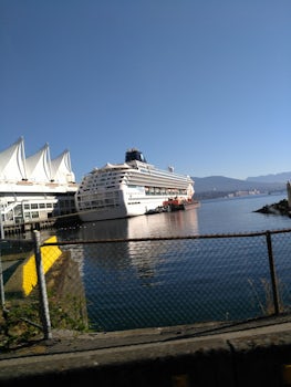Cruise ship at Vancouver CA Port.