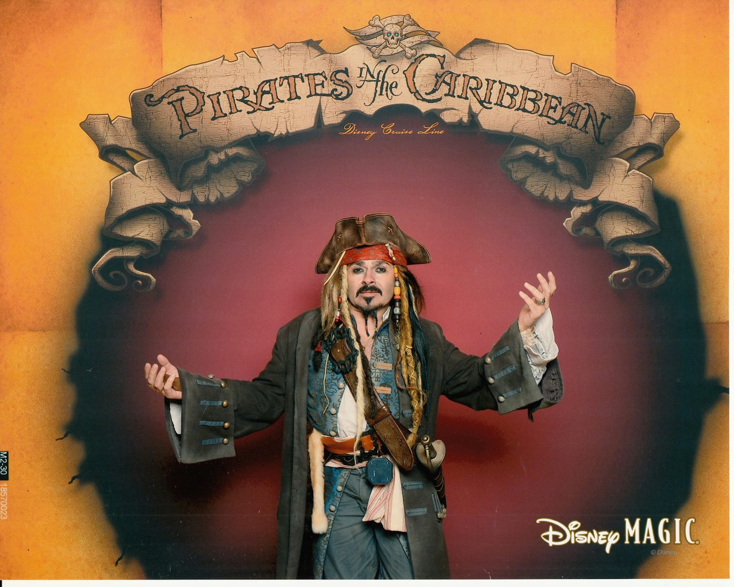 Doing photo dressed as jack sparrow on pirate night Disney magic