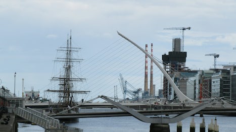 The Samuel Beckett Bridge, Dublin.
