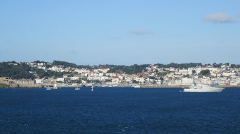 St Peter Port, Guernsey, but we never went ashore.