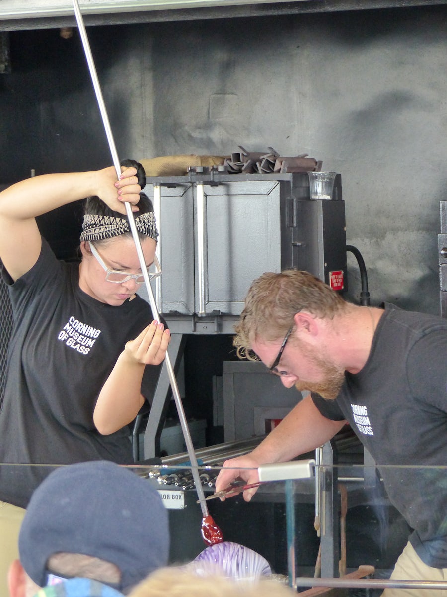 Corning Hot Glass Show with Cat and Jeremy