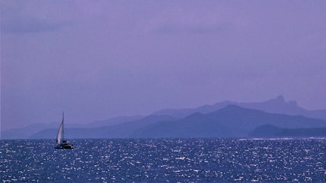 Collection of islands on the south side of Naviti Island, as seen looking n