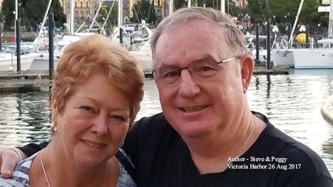 Steve & Peggy, retired and cruising with Princess Cruises