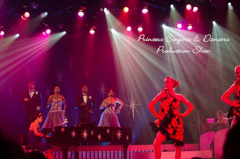 Princess Singers and Dancers during a production show.