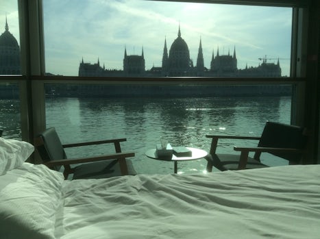 Our room with a view. Budapest Parliament Buildings