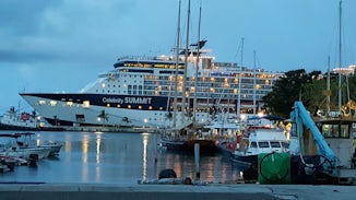 Summit docked at the Dockyard in Bermuda