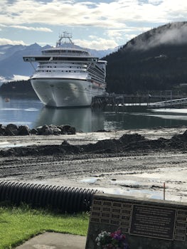 The Star Princess cruise ship. Docked in Haines, Alaska.
